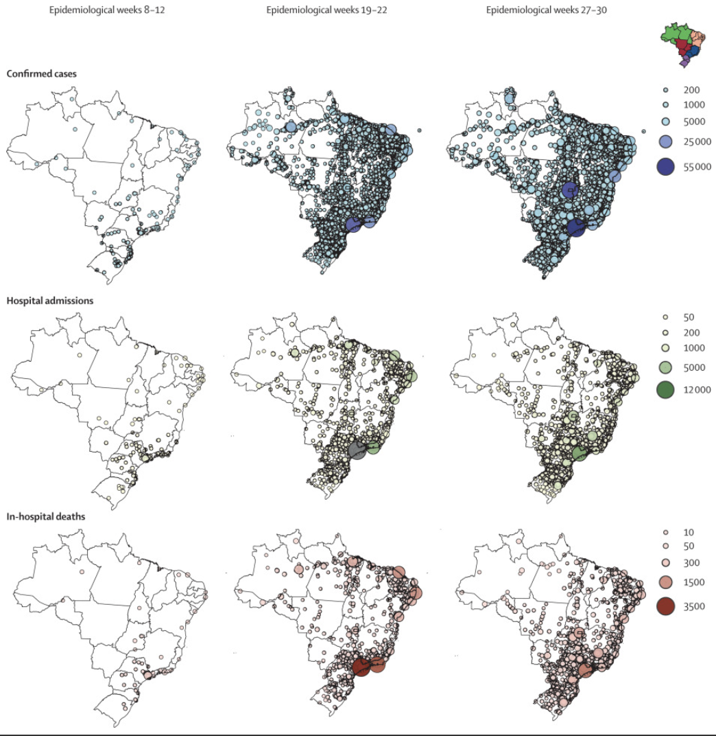 Characterisation of the first 250 000 hospital admissions for COVID-19 in Brazil a retrospective analysis of nationwide data